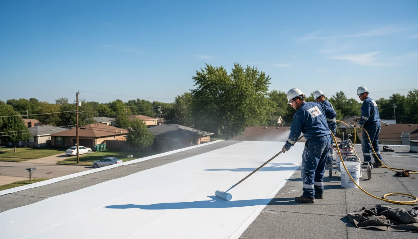 Commercial roof coating in Upton, NY near me